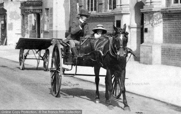 Photo of Camberley, Horse And Trap 1909