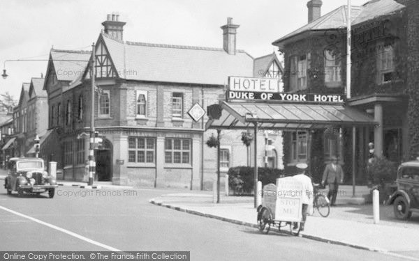 Photo of Camberley, Ice Cream Seller, London Road 1936