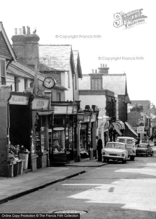 Photo of Camberley, Shops On London Road c.1965