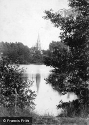 St Michael's Church And Lake 1907, Camberley