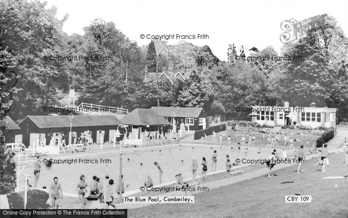 Photo of Camberley, The Blue Pool c.1960