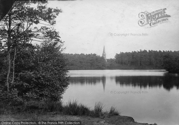 Photo of Camberley, Yorktown Church And Lake 1907