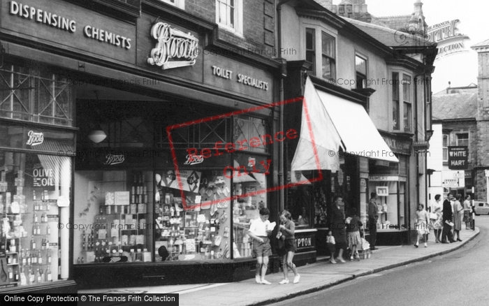 Photo of Camborne, Boots The Chemist, Commercial Street c.1955