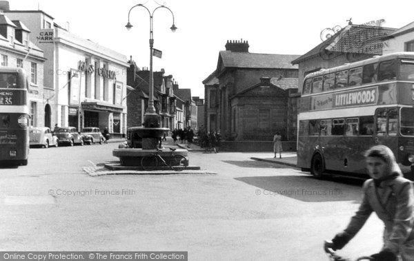 Photo of Camborne, Commercial Square c.1955