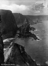 Hell's Mouth, North Cliff 1922, Camborne