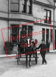 Horse And Carriage In Commercial Square 1902, Camborne