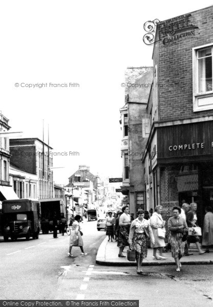 Photo of Camborne, Shopping In Trelowarren Street 1960