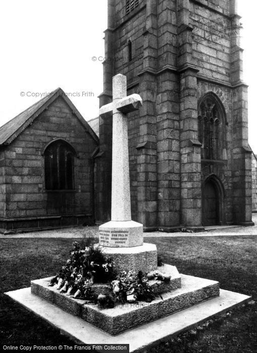Photo of Camborne, The Memorial 1922