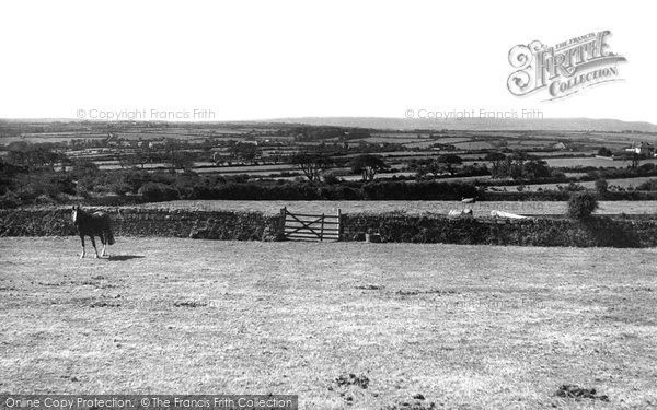 Photo of Camborne, View From Mount Pleasant c.1955