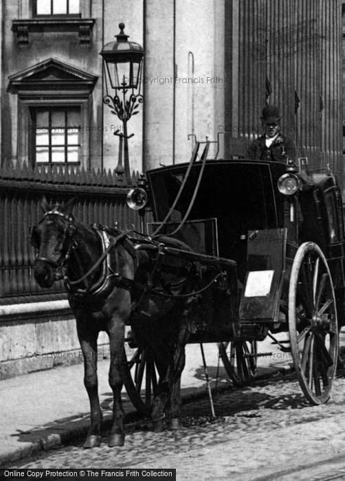 Photo of Cambridge, A Hansom Cab Driver 1890