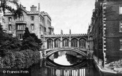 Bridge Of Sighs, St John's College c.1873, Cambridge