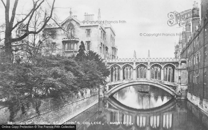 Photo of Cambridge, Bridge Of Sighs, St John's College c.1930