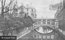 Bridge Of Sighs, St John's College c.1930, Cambridge