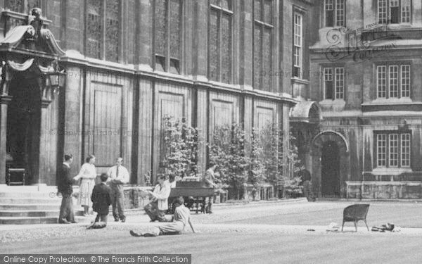 Photo of Cambridge, Caius College, An Outside Performance c.1955