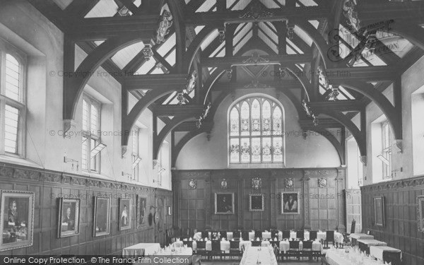 Photo of Cambridge, Caius College, Dining Hall 1914