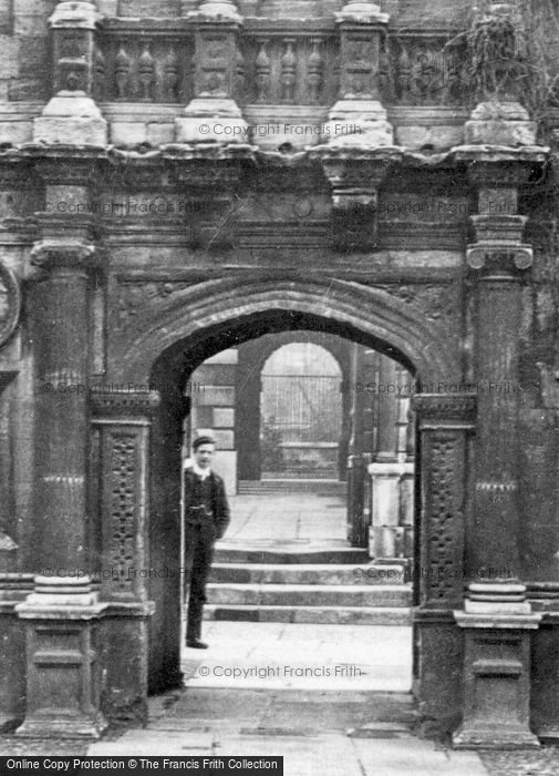 Photo of Cambridge, Caius College, Through The Gate Of Honour 1890