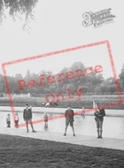 Children's Paddling Pool, Boy With A Toy Boat 1931, Cambridge