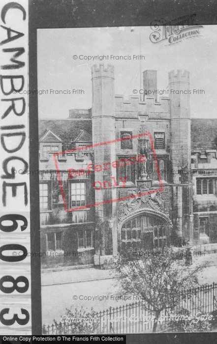 Photo of Cambridge, Christ's College Entrance Gate 1908