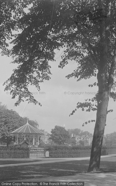 Photo of Cambridge, Christ's Piece, The Bandstand 1931