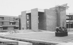 Churchill College And The Henry Moore Sculpture  c.1965, Cambridge