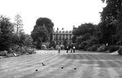 Clare College Bowling Green c.1955, Cambridge