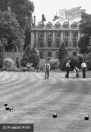 Clare College Bowling Green c.1955, Cambridge