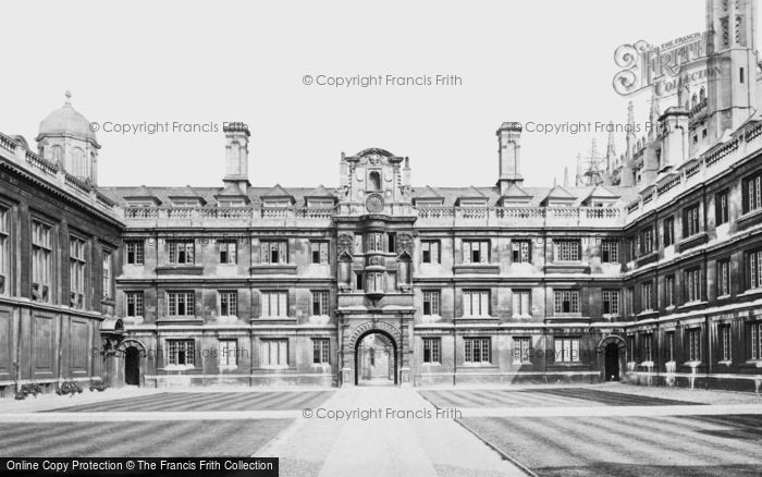 Photo of Cambridge, Clare College Court c.1873