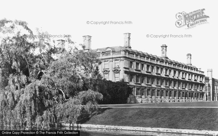 Photo of Cambridge, Clare College From The River c.1873