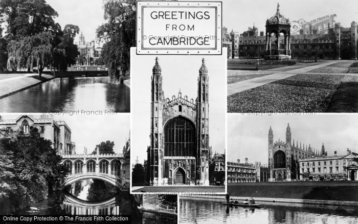 Photo of Cambridge, Composite c.1955
