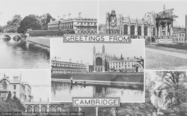 Photo of Cambridge, Composite c.1955