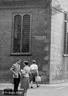 Conversing On Pembroke Street Corner c.1955, Cambridge