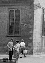 Conversing On Pembroke Street Corner c.1955, Cambridge
