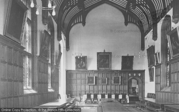 Photo of Cambridge, Corpus Christi College, Dining Hall 1914