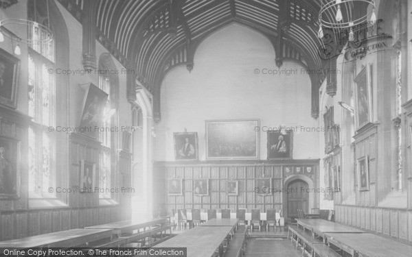Photo of Cambridge, Corpus Christi College, Dining Hall 1923