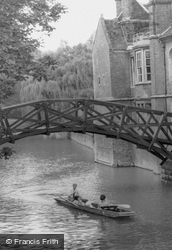 Cruising By The Mathematical Bridge c.1965, Cambridge
