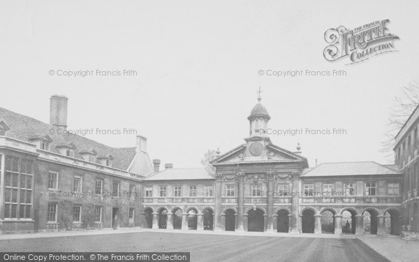 Photo of Cambridge, Emmanuel College, First Court 1890