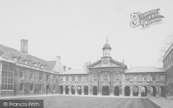 Emmanuel College, First Court 1890, Cambridge