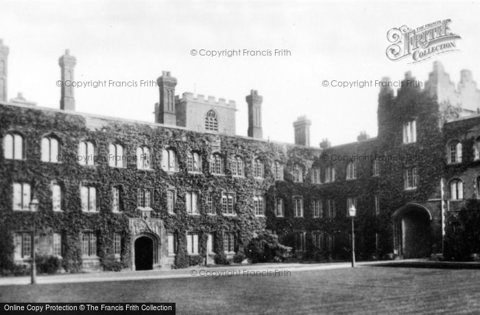Photo of Cambridge, Front Court, Jesus College c.1930