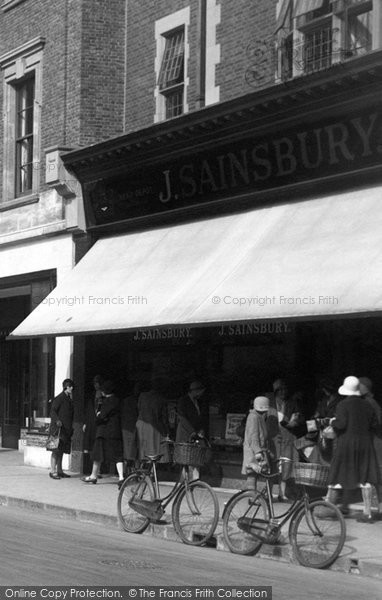 Photo of Cambridge, J.Sainsbury, Sidney Street 1931