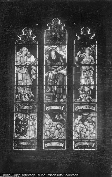 Photo of Cambridge, Jesus College, Burne Jones Window 1911