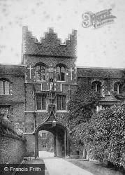 Jesus College Gateway c.1885, Cambridge