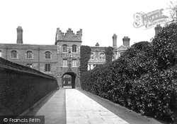 Jesus College Great Gate 1890, Cambridge