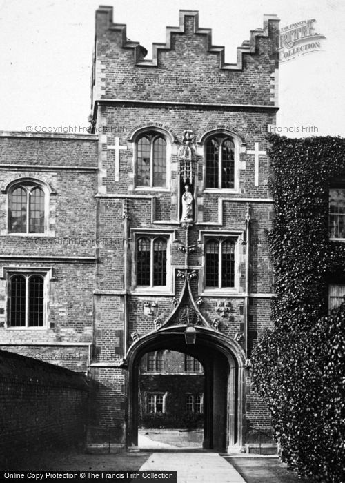 Photo of Cambridge, Jesus College, Great Gate c.1878