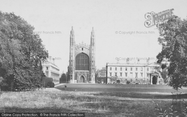 Photo of Cambridge, King's And Clare Colleges From The Backs 1908