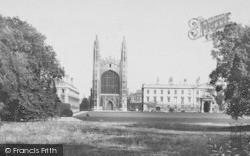 King's And Clare Colleges From The Backs 1908, Cambridge