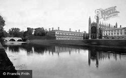 King's And Clare Colleges From The River 1908, Cambridge