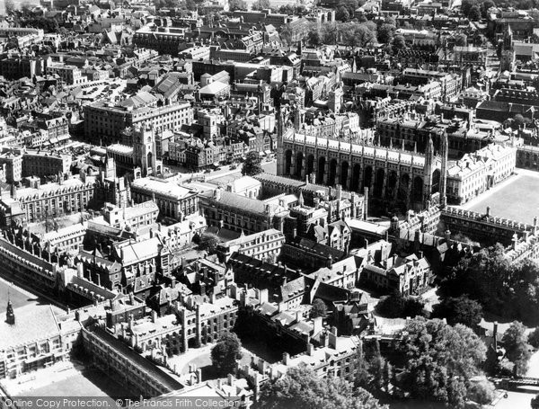 Photo of Cambridge, King's, Clare And Trinity Colleges c.1950