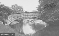 King's College Bridge And Clare College Bridge c.1955, Cambridge