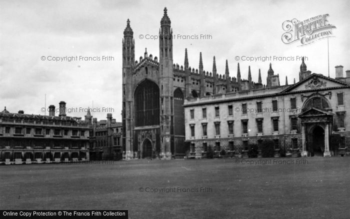 Photo of Cambridge, King's College c.1954