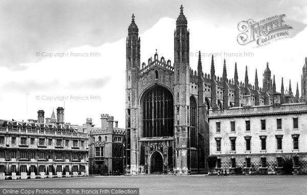Photo of Cambridge, King's College Chapel c.1955